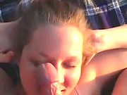 Amatorka ciągnie pałę